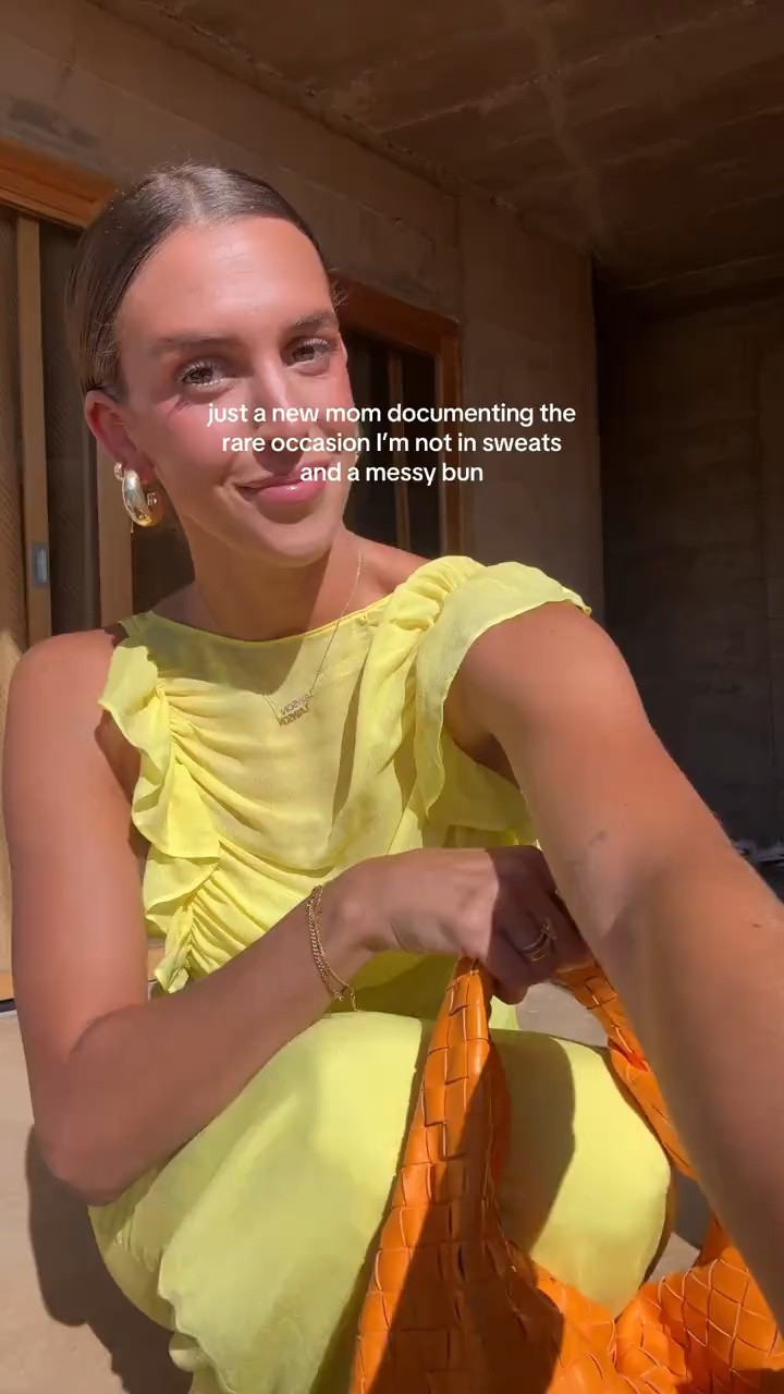 such a fun summer wedding guest dress🌞 high neck full length gown, love the ruffle details and open back! such a stunning destination wedding guest look:)

#LTKootd #LTKWedding #LTKSeasonal