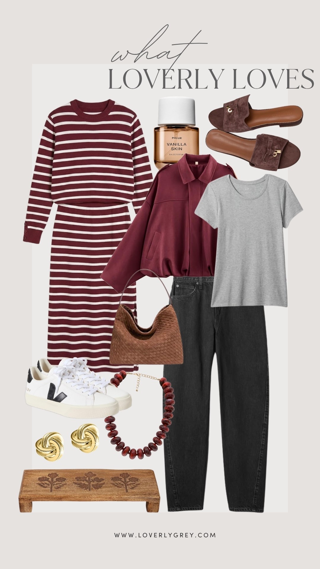 Loving a burgundy color palette this fall! Can’t believe these are Amazon finds!

Loverly grey, what Loverly loves, burgundy outfit ideas, striped set skirt women, faux suede bomber jacket, black jeans, fall fashion inspo

#LTKSeasonal #LTKootd