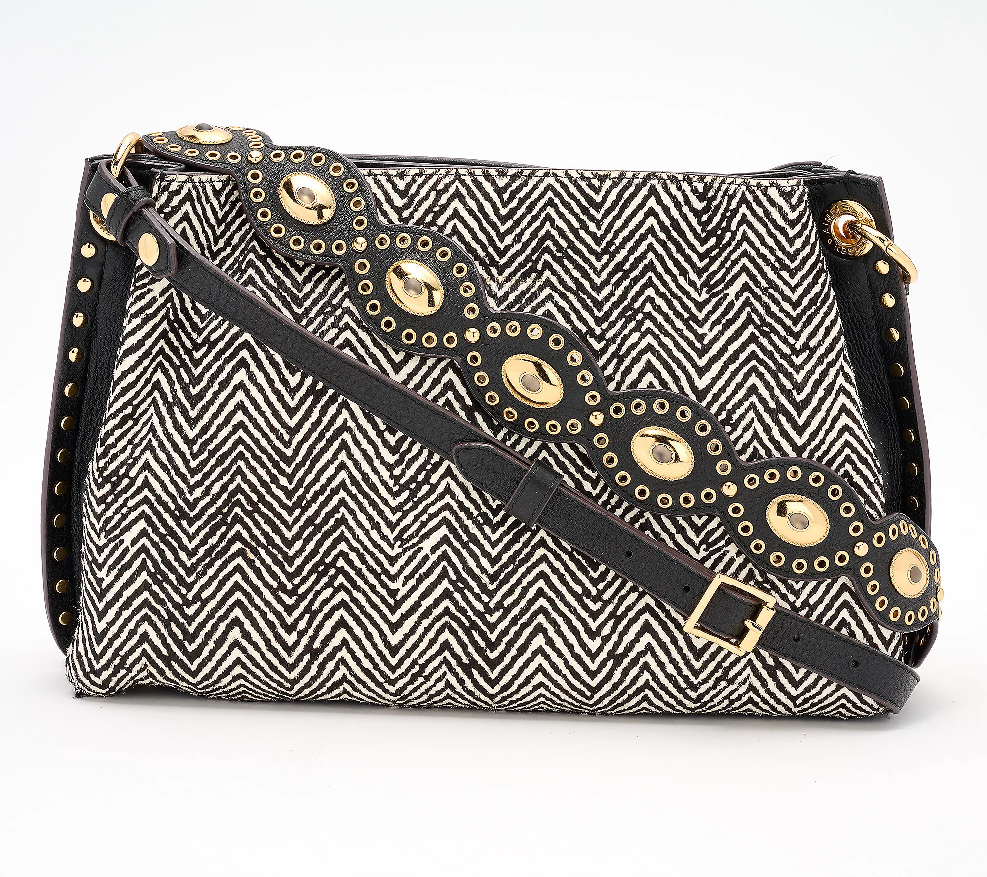 As Is Aimee Kestenberg Roma Leather Double EntryShoulderBg | QVC