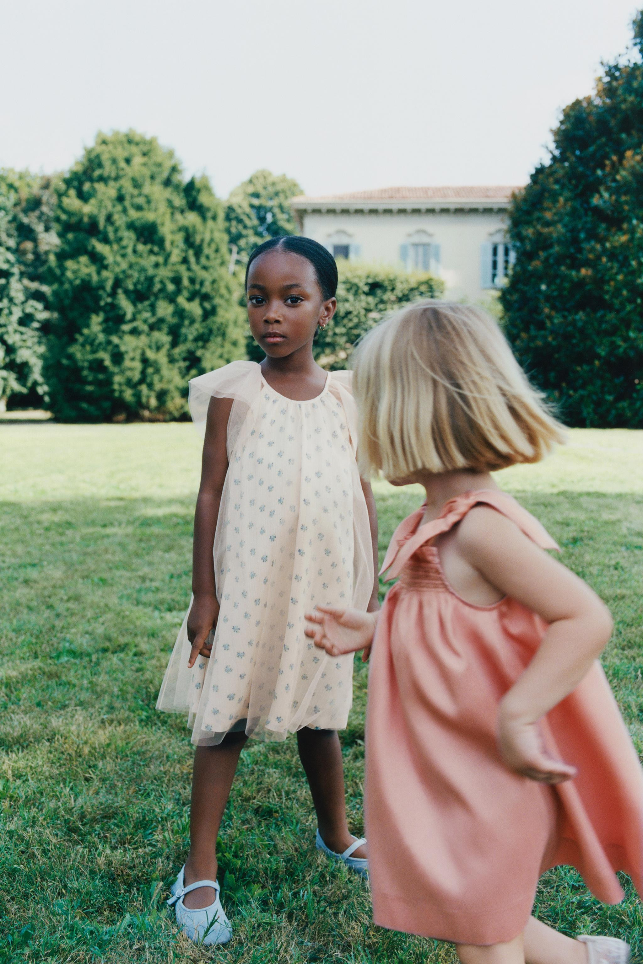 FLORAL PRINT TULLE COMBINATION DRESS | Zara US