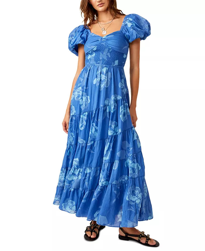 Free People Women's Floral Sundrenched Maxi Dress - Macy's | Macy's