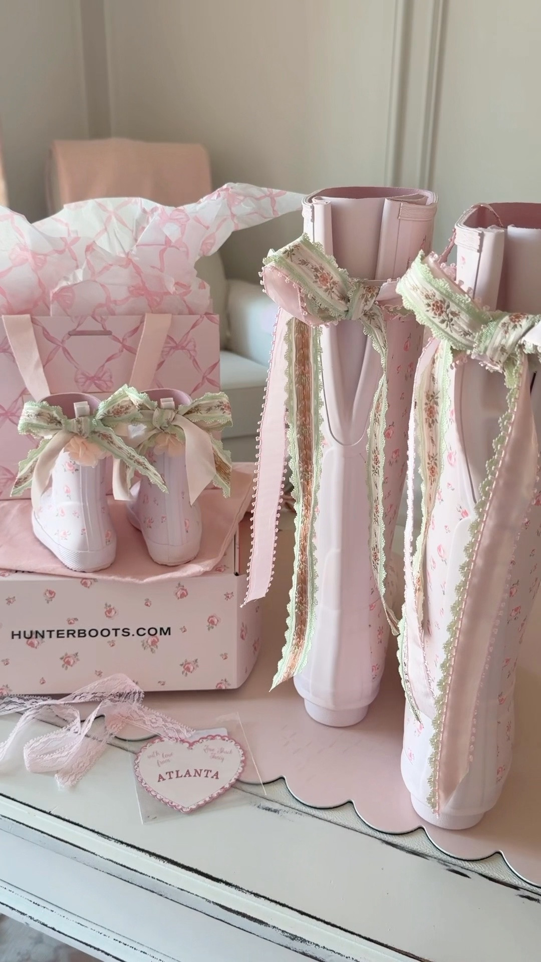 Loveshackify our loveshack fancy x hunter rain boots for the cutest mommy and mini look!

#LTKmomlife #LTKBaby #LTKKids