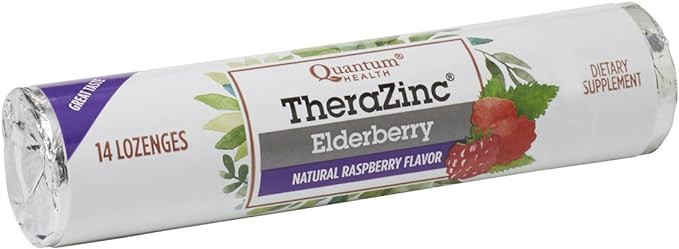 Quantum Health TheraZinc Zinc Lozenges|Elderberry Raspberry|Immune Support Formulated with Zinc G... | Amazon (US)