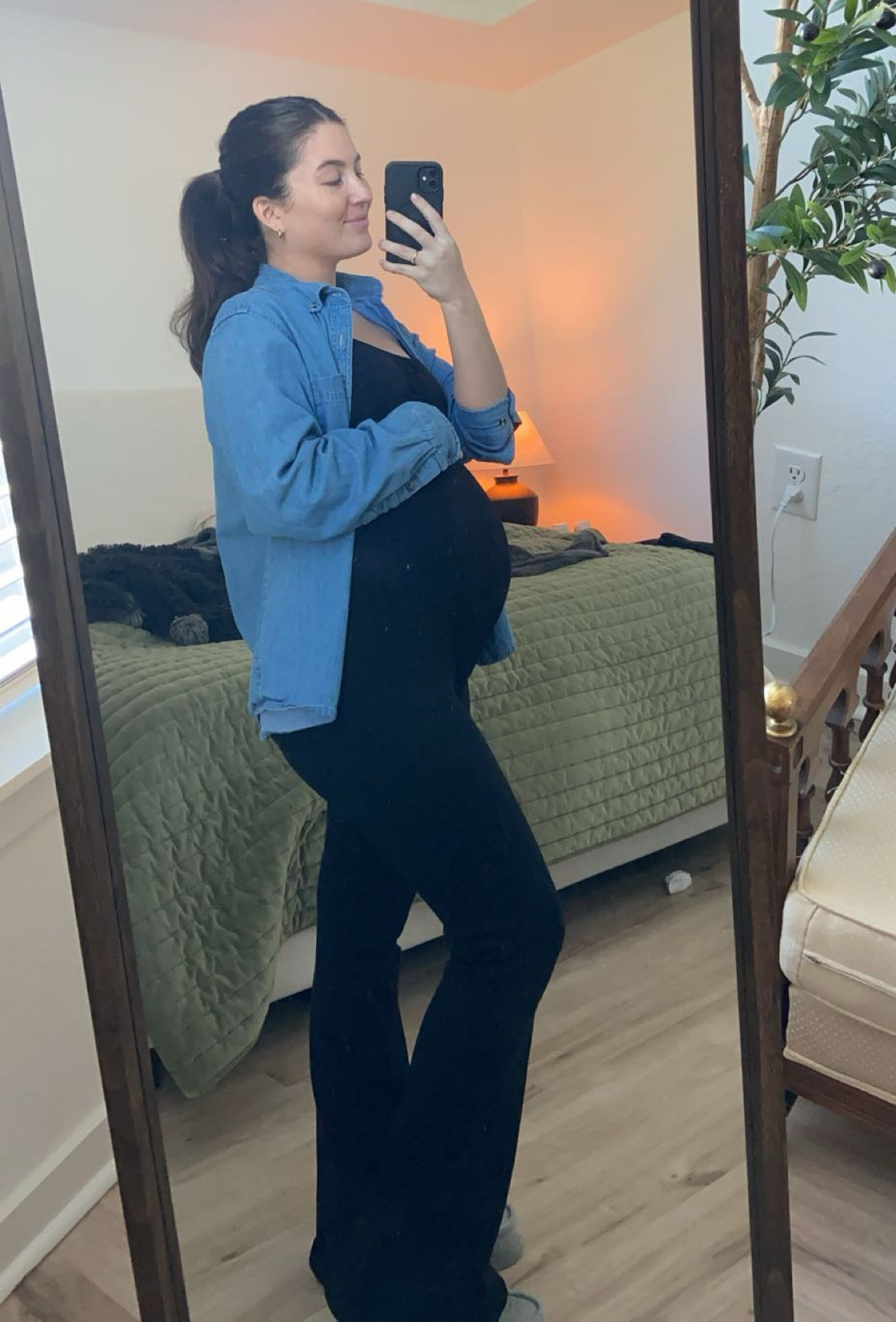 Officially reached the third trimester! My go to bump friendly outfit this month 

#LTKFindsUnder100 #LTKBump #LTKStyleTip