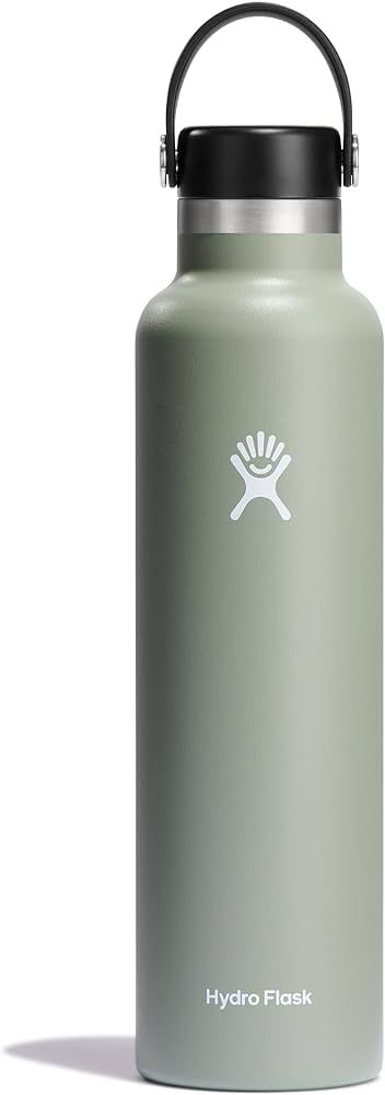 Hydro Flask Stainless Steel Standard Mouth Water Bottle with Flex Cap and Double-Wall Vacuum Insu... | Amazon (US)