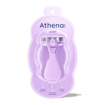 Athena Club Mini Razor - Trial Size - Lilac: 5-Blade Reusable Razor for All Hair Types, Whole Body Manual Usage | Target