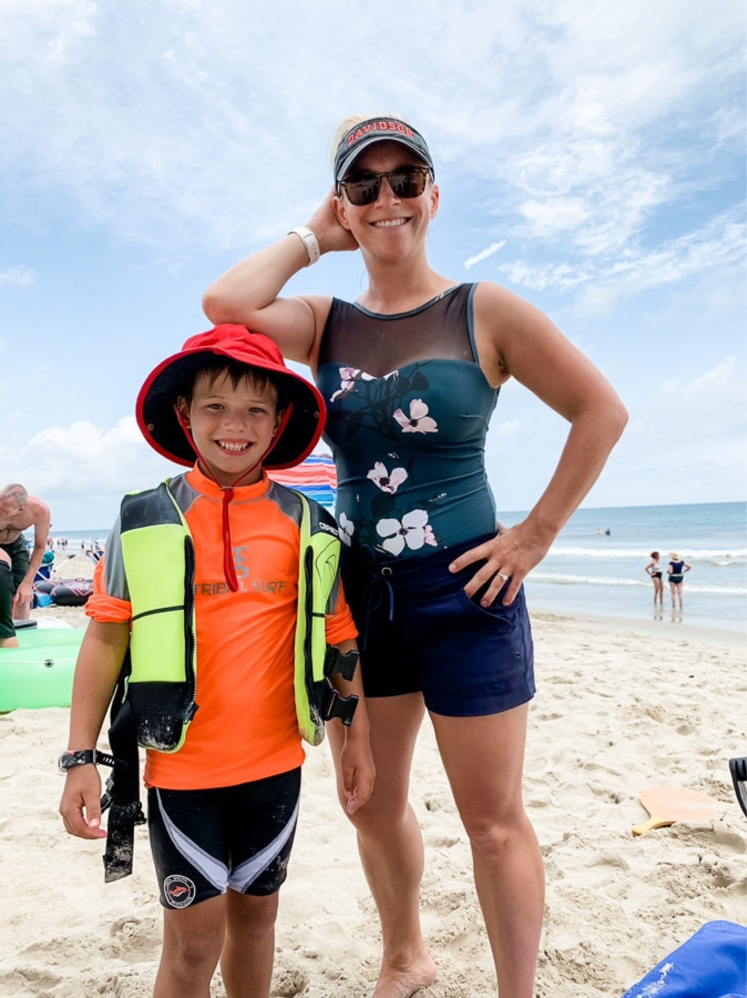 The Maria by Albion Fit is the best one piece suit if all time! It’s compressiony across the middle and as nice 🍑 coverage. If you like sporty two pieces, check out the hang ten top too. And get a rash guard from Carve Designs!

#LTKswim #LTKSeasonal