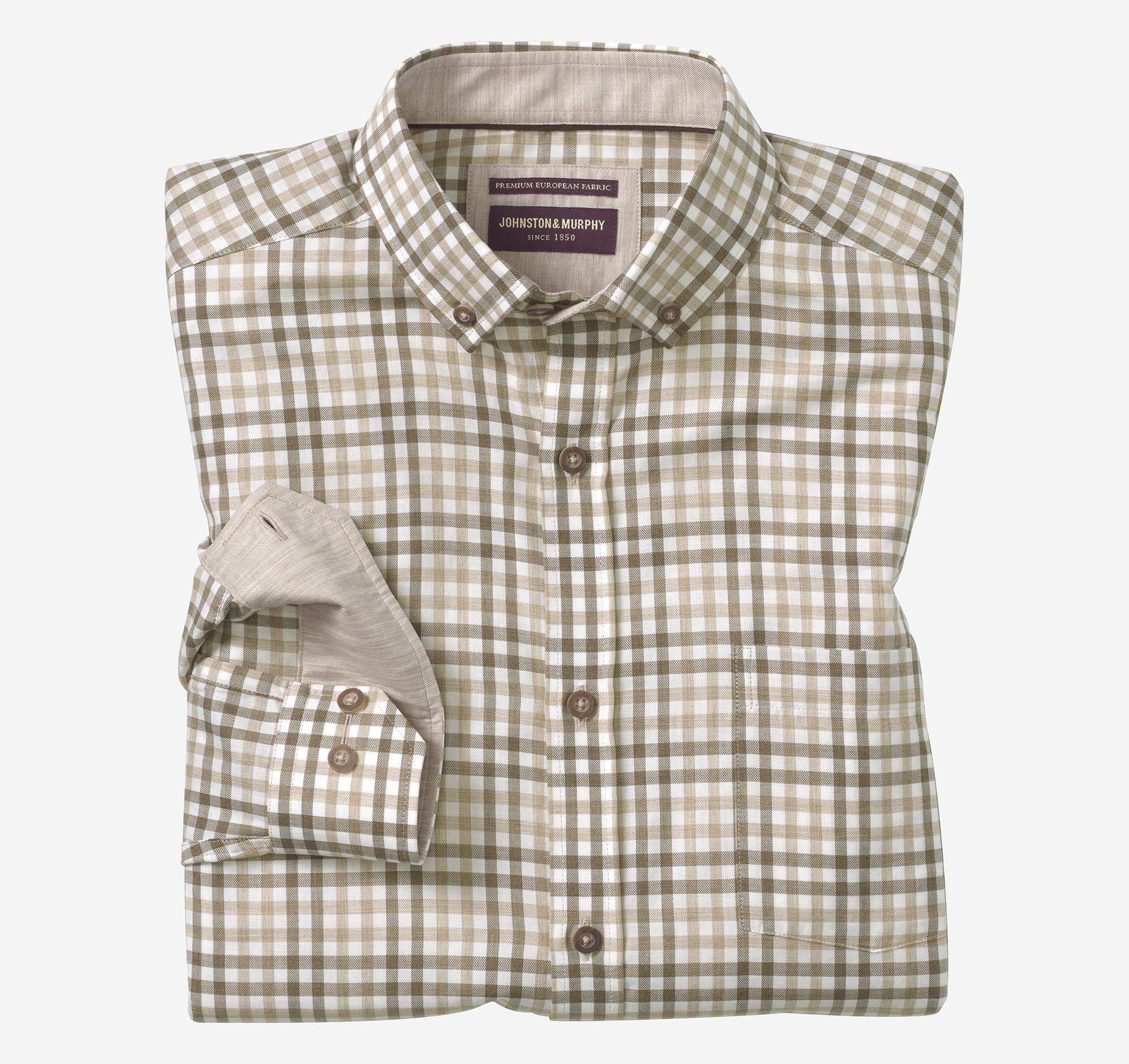 Heathered Woven Shirt | Johnston & Murphy