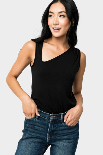 Feeling Fierce Sleeveless Cut Out Knit Top | Gibson