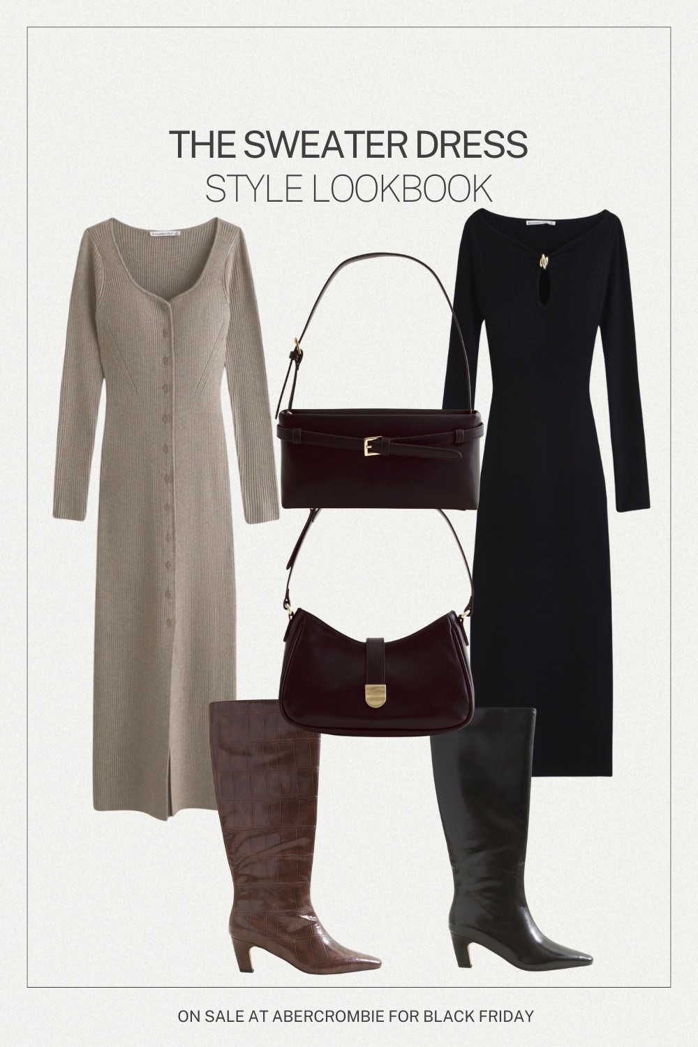 Abercrombie Black Friday Deals You NEED 🤎🖤
These viral Abercrombie sweater dresses are up to 40% off for Black Friday, so I created a full Sweater Dress Style Lookbook featuring tall boots + chic shoulder bags. These dresses are perfect for holiday parties, work events, and everyday winter style.
Grab them before sizes sell out!

#LTKHoliday #LTKSaleAlert #LTKCyberWeek