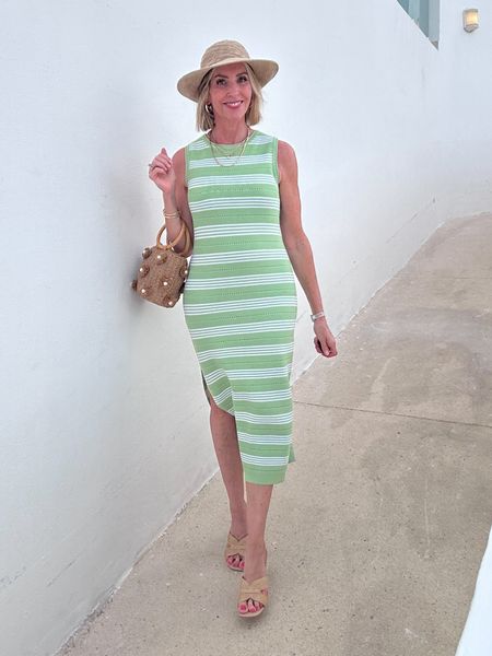 Women's Sleeveless Knit Side Slit Striped Long Tank Dress. Comes in many stripes. Perfect for resort or spring break. Fits true to size. 

Over 40, Amazon fashion, resort style, affordable fashion 

#LTKfindsunder50 #LTKtravel #LTKover40