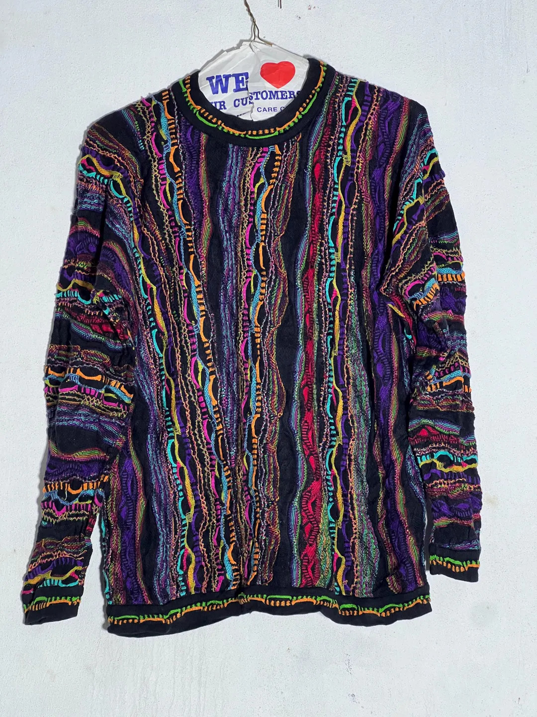Vintage COOGI Australia Sweater – 90s Multicolor 3D Knit, Size M | Etsy (US)