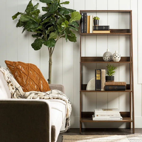 Haralda 55" H x 24.1" W Ladder Bookcase | Wayfair North America