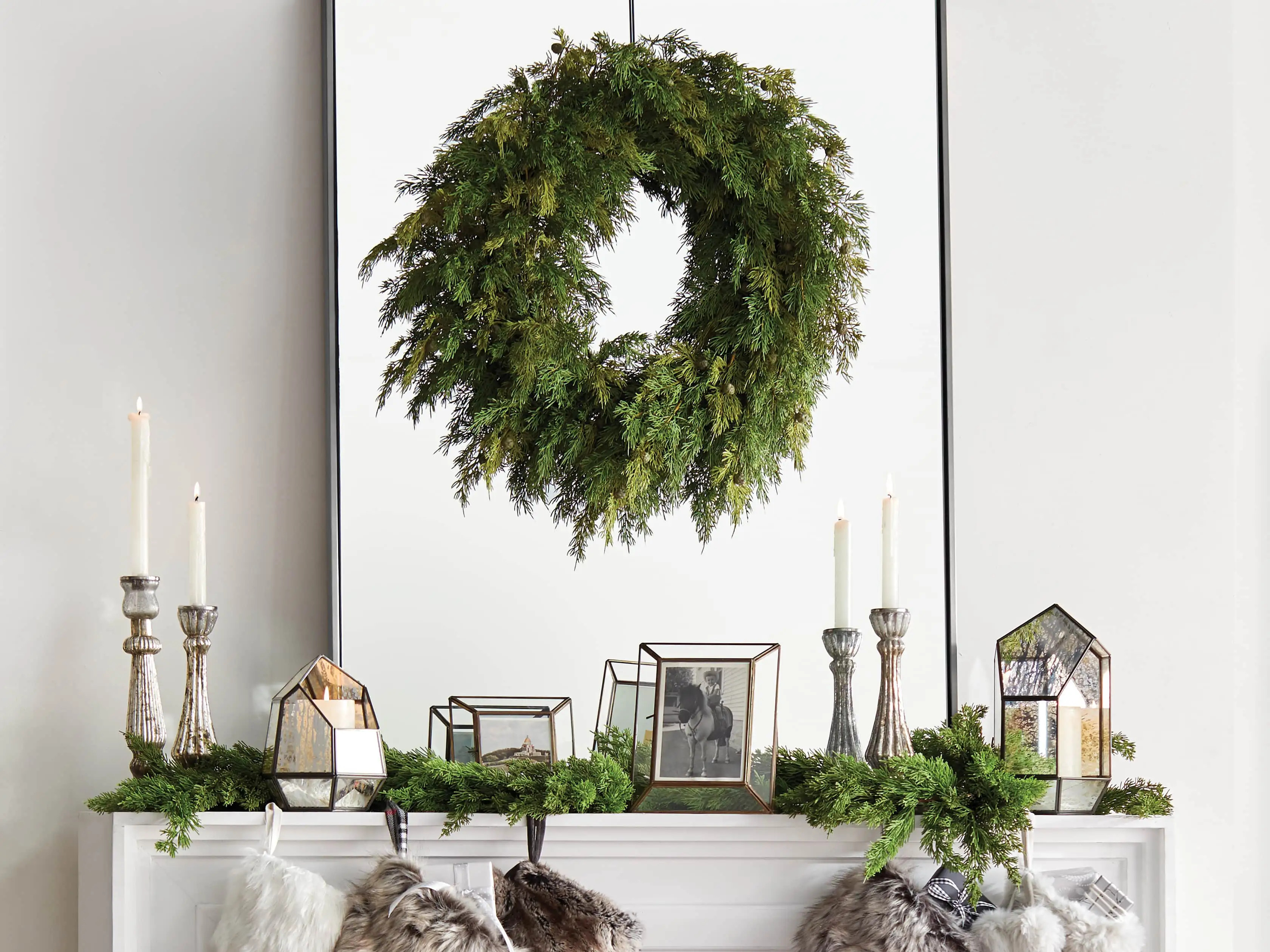 Faux Cedar Wreath | Arhaus