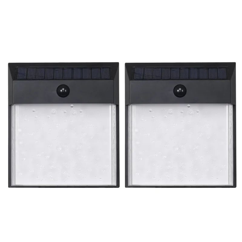 LED Solar Powered Outdoor Security Wall Pack with Motion Sensor | Wayfair North America