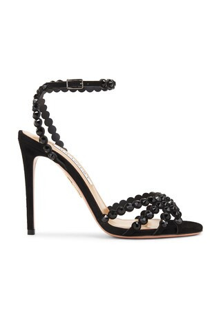 Aquazzura Tequila 105 Sandal in Black | FWRD 