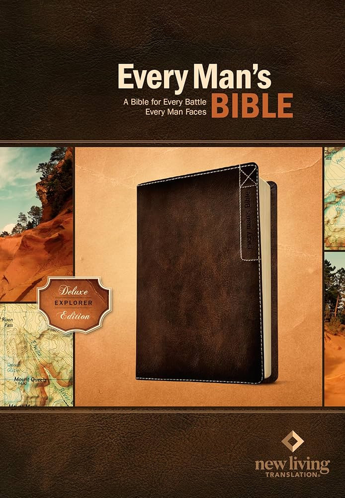 Every Man's Bible: New Living Translation, Deluxe Explorer Edition (LeatherLike, Brown) – Study... | Amazon (US)