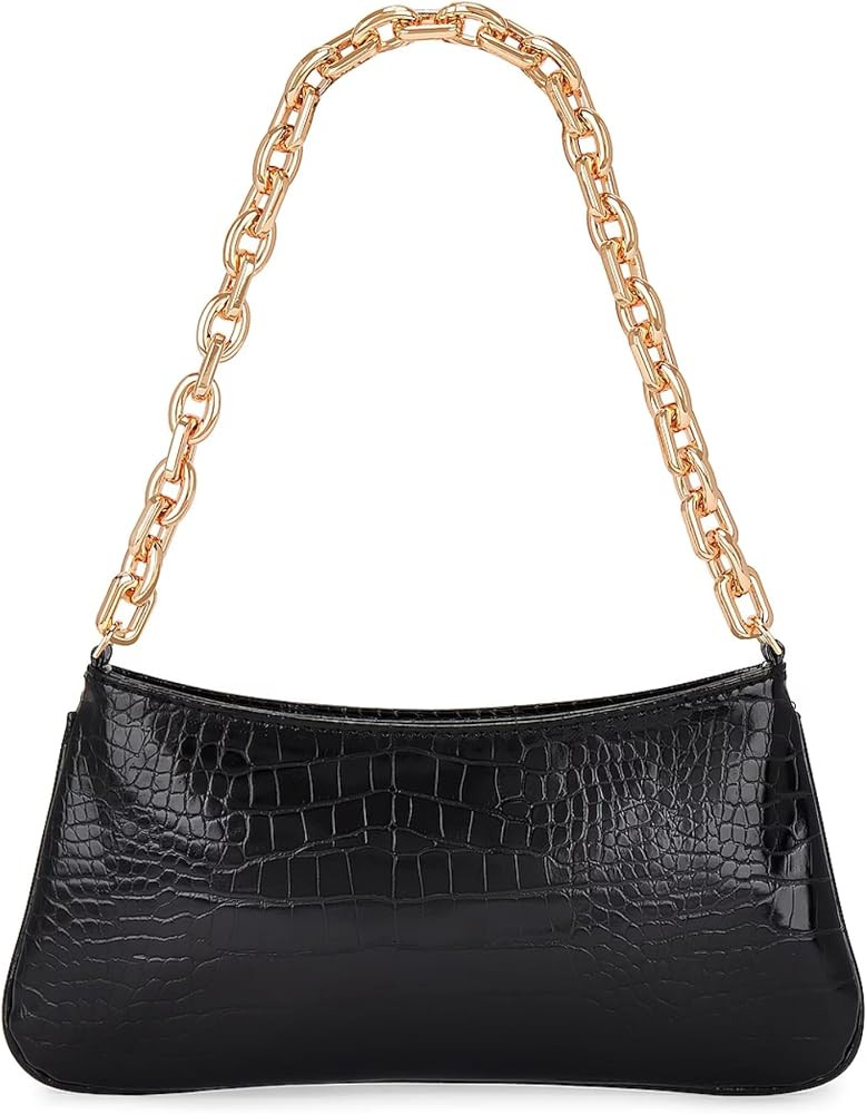 8 Other Reasons Women Small Clutch Purse 18K Gold Plated Hardwear Faux Patent Leather Lightweight... | Amazon (US)