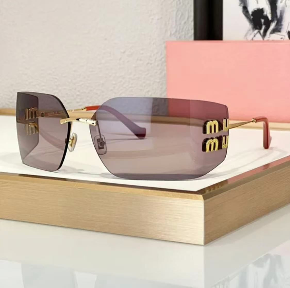 MuiMiu designer Fashion sunglasses For Women Classic Italian designer square frame glasses high q... | DHGate