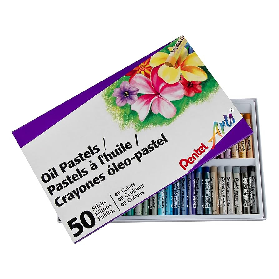Pentel Oil Pastels 50/Pkg-Assorted Colors | Amazon (US)