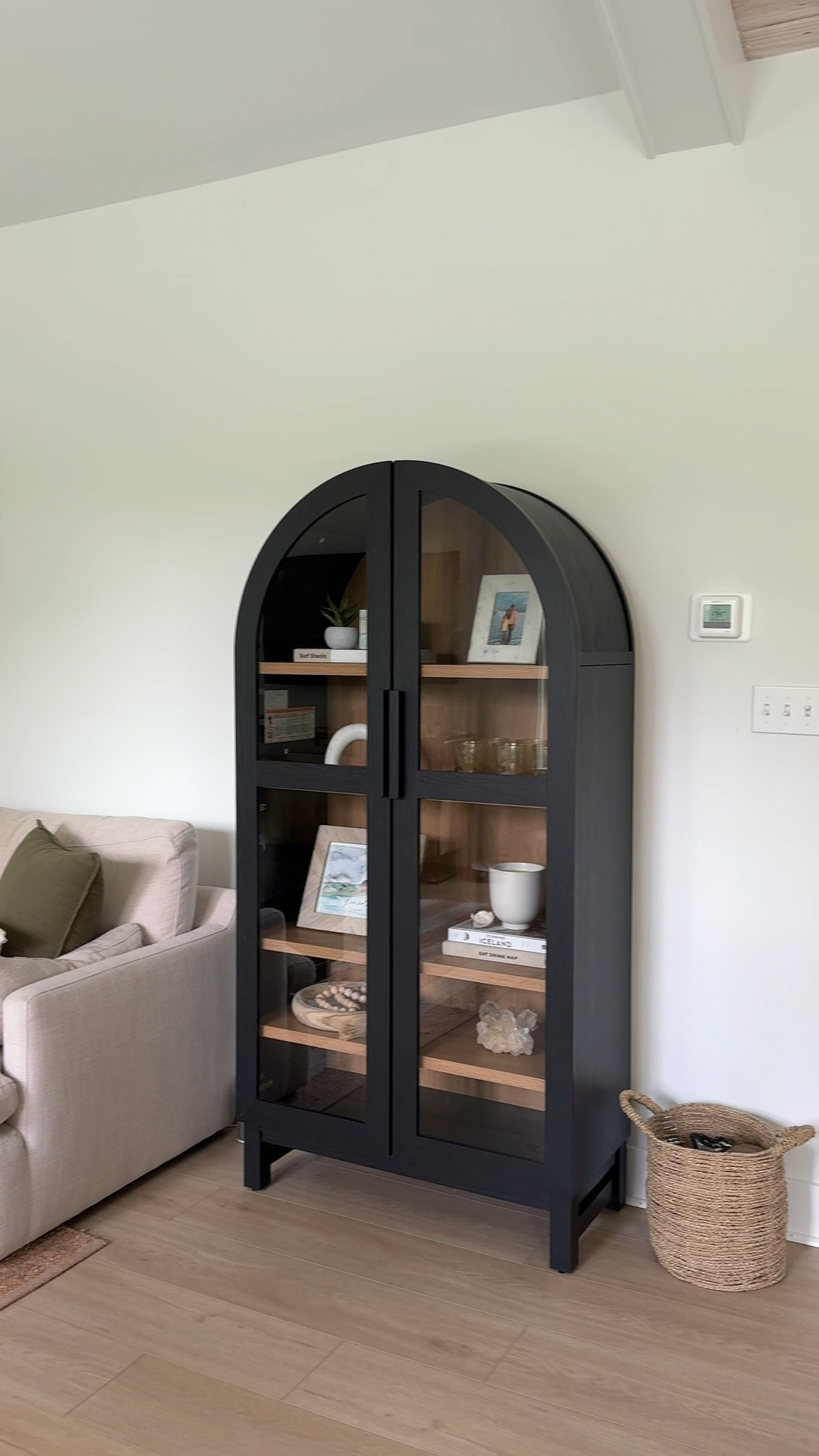 Decorative storage cabinet upgrade for our living room✨ this furniture item is super affordable compared to similar styles (under $400 is a steal!) straight from my Pinterest home board🥹 

#LTKBacktoSchool #LTKHome #LTKStyleTip