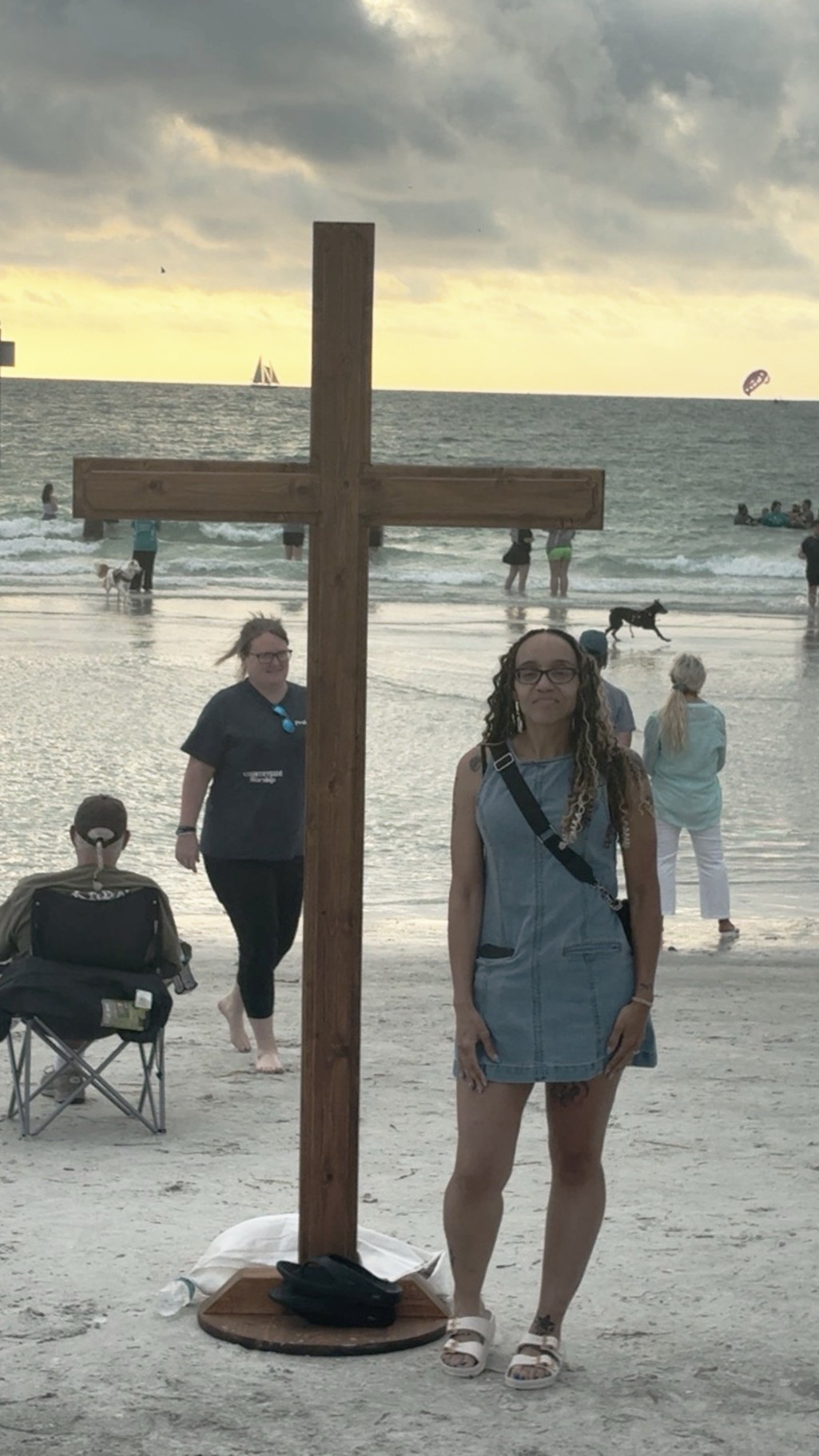 My sons were baptized in the ocean yesterday . We had a praise worship before the baptismal. I didn’t want to dress beachy but still wanted to be presentable. So I wore this lovely jean pocketed dress and cute sandal combo! 

#LTKSeasonal #LTKstorytime #LTKmomlife