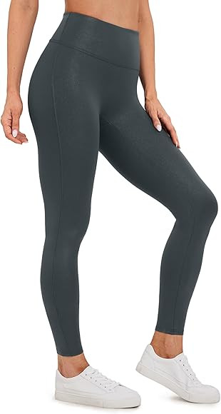 CRZ YOGA Butterluxe Matte Faux Leather Leggings for Women 26.5'' - No Front Seam High Waist Stret... | Amazon (US)