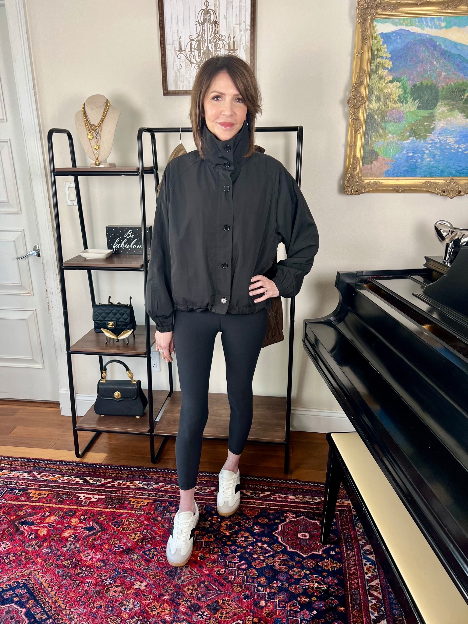 black bomber jacket, over 50 outfits 

#LTKSeasonal #LTKootd #LTKOver40