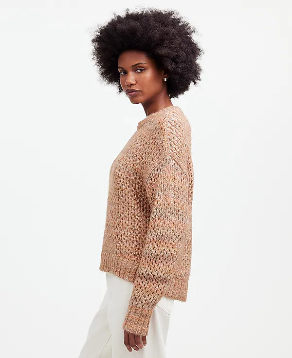 Space-Dyed Open-Knit Sweater | Madewell | Madewell