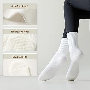 BISOUSOX Pilates Socken Damen 3 Paare Baumwolle Yoga Antirutsch Socken Pilates Größe 36-40 Ruts... | Amazon (DE)