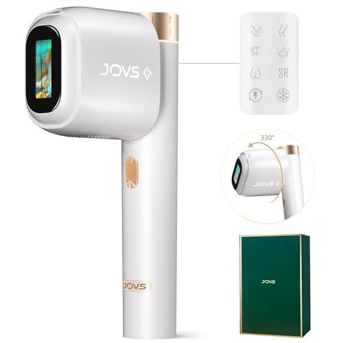 JOVS Laser Hair Removal, [24J Energy] IPL Hair Removal for Women and Men, 37°F Painless Sapphire Ice-Cooling Tech, 6 Modes for Whole Body Hair Removal Device, 2 in 1 Skin Rejuvenation, 330° Rotation | Amazon (US)