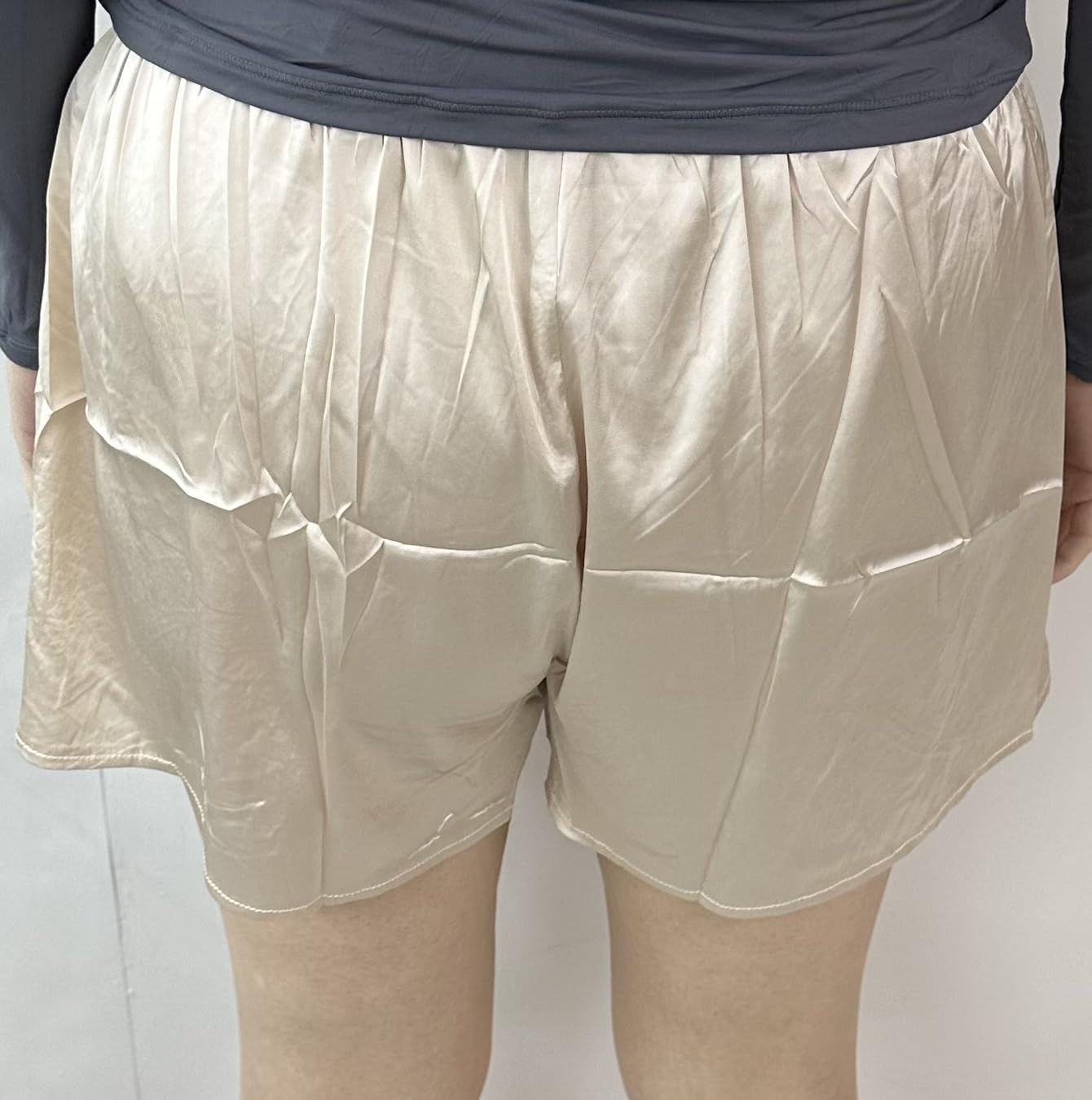 Satin Silk Shorts for Women Y2K Low Rise Lace Trim Micro Mini Shorts Cute Coquette Lounge Pajama ... | Amazon (US)