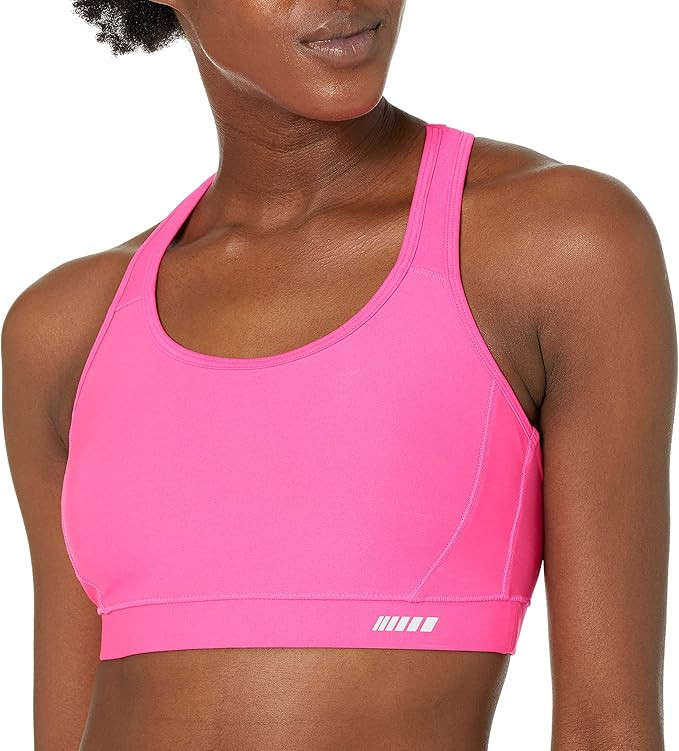 Amazon Essentials Women's Medium Support Racerback Sports Bra with Mesh Back | Amazon (US)