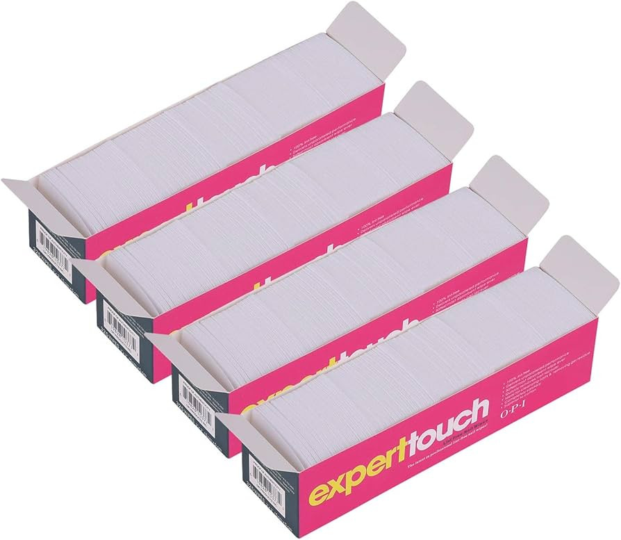 Lint Free Nail Wipes Nail Art Gel Polish Remover Cotton Pads 4 Boxes (1300 Pieces) | Amazon (US)