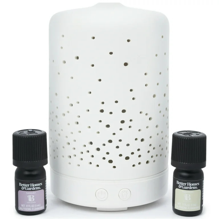 Better Homes & Gardens 3 Piece 100 mL Cool Mist Ultrasonic Aroma Diffuser Set, Confetti - Walmart... | Walmart (US)