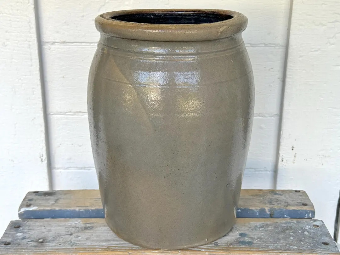 Antique Crock 2 Gallon Salt Glazed Crock Handmade Early Piece Bespoke Stoneware Crock Pickling Cr... | Etsy (US)