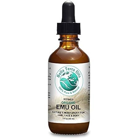 Emu Oil 4 oz 100% Pure Fully Refined Organic Undiluted - Bella Terra Oils | Amazon (US)