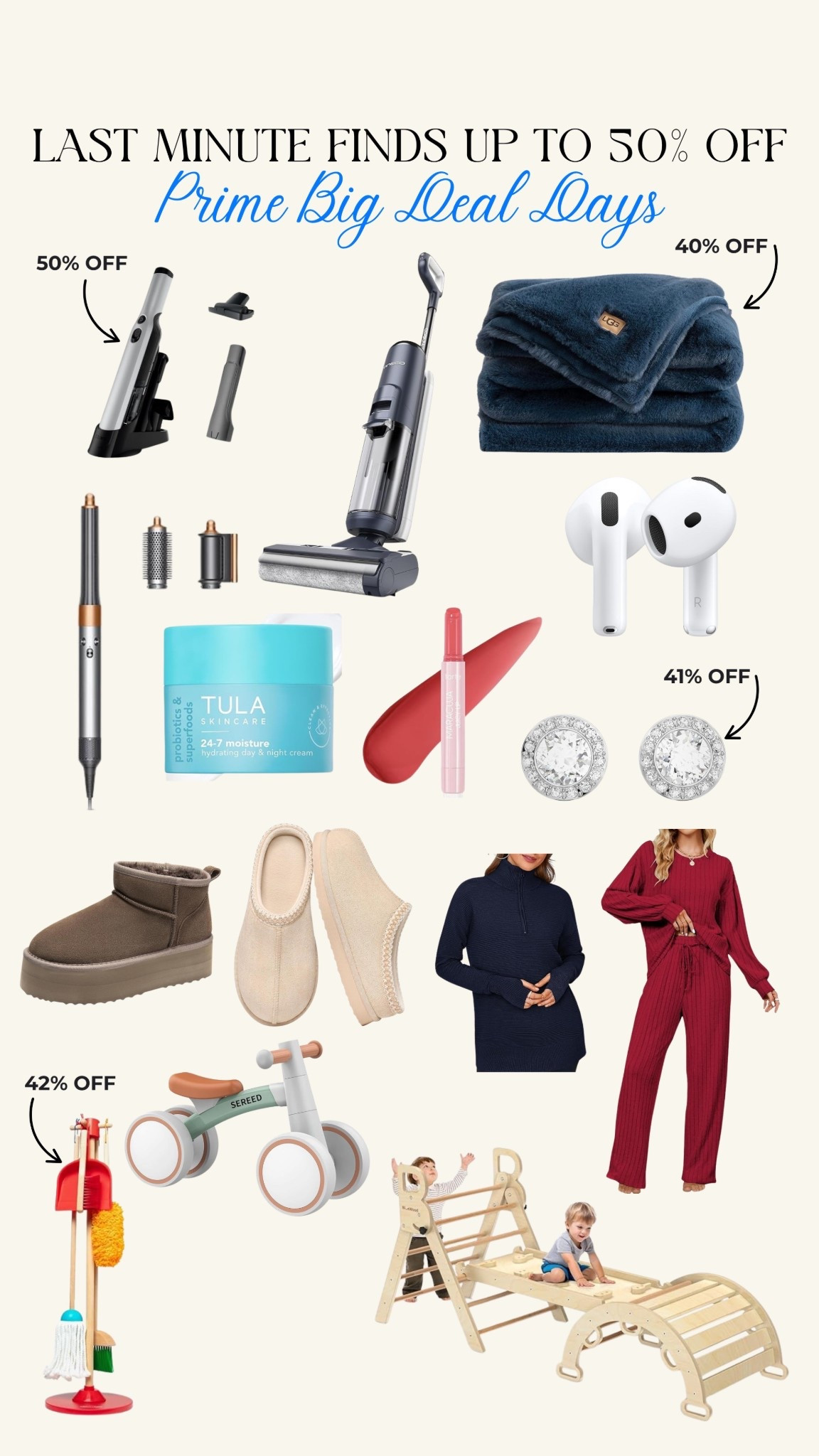 Last minute prime big deal days sales up to 50% off! Fall fashion, boots, home finds, beauty, kids toys. 

#LTKFamily #LTKSaleAlert #LTKSeasonal