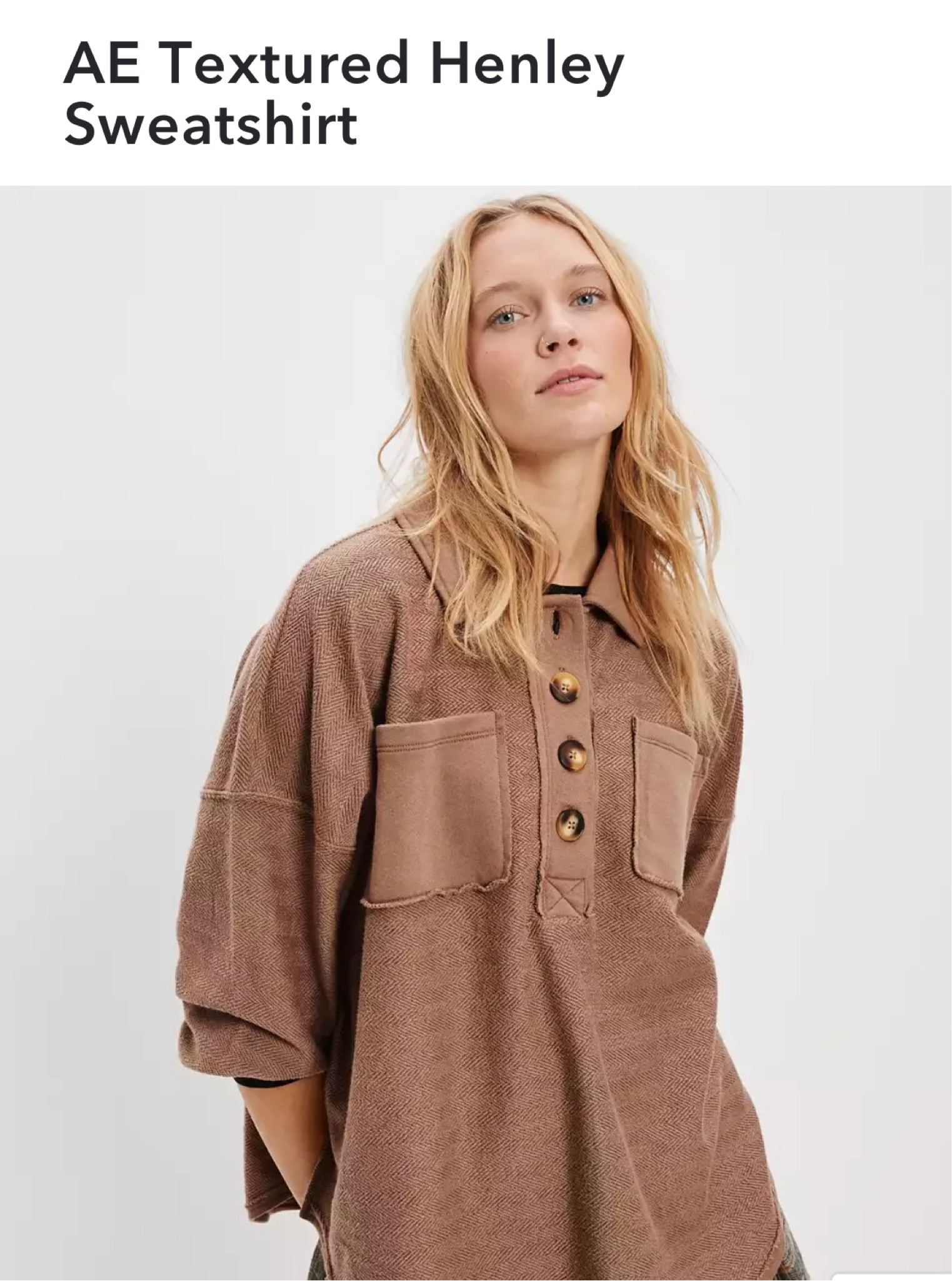 AE Textured Henley