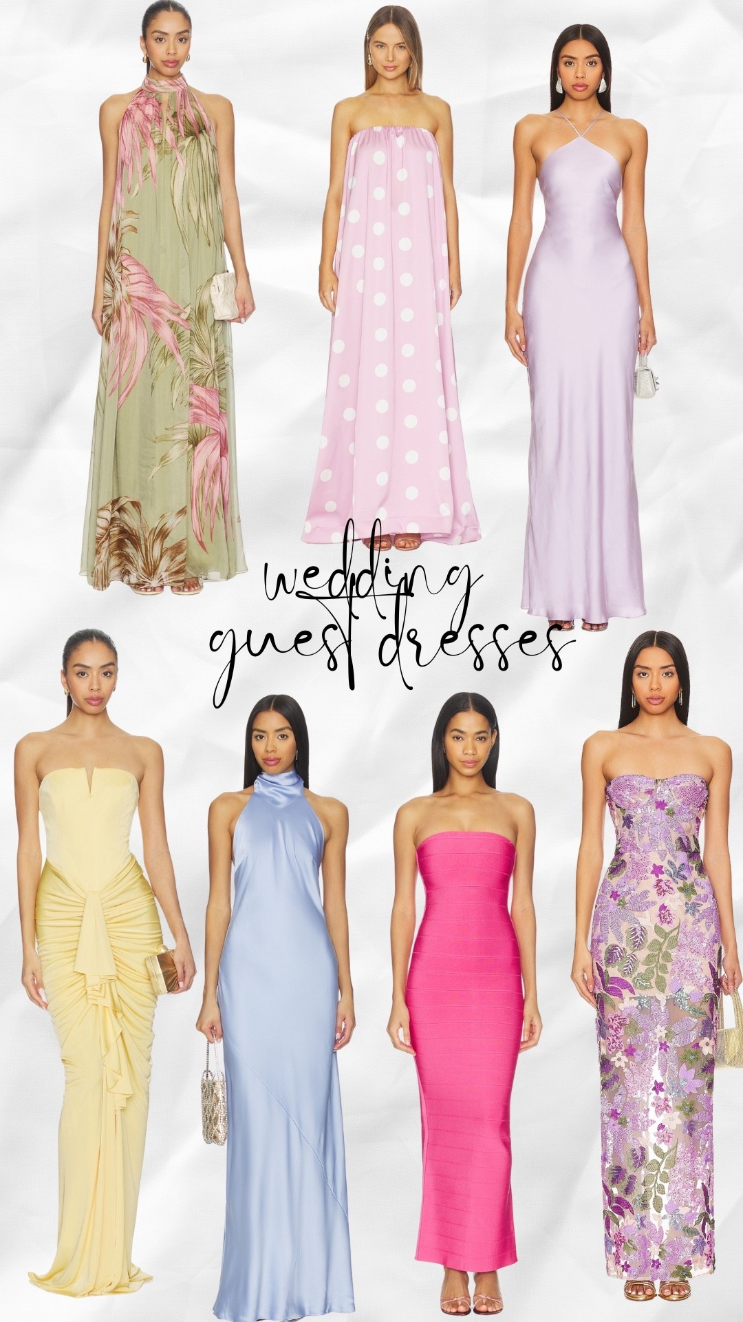 Wedding guest dresses for the spring and summer ￼

#LTKdayinmylife #LTKWedding #LTKTravel