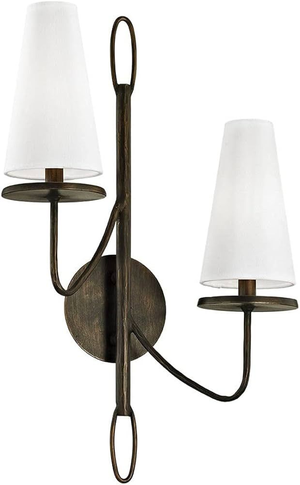 Troy Lighting B6292 Marcel Two Light Wall Sconce, Pompeii Bronze Finish | Amazon (US)