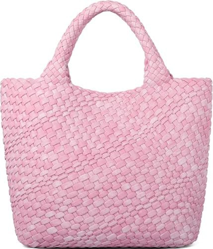 Vegan Leather Purses for Women, Handmade Purses and Handbags Summer Beach Travel Tote Shoulder Ba... | Amazon (US)