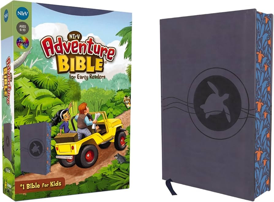 NIrV, Adventure Bible for Early Readers, Leathersoft, Blue, Full Color | Amazon (US)