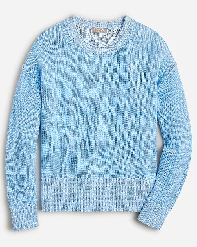 Relaxed cotton-linen blend beach sweater | J.Crew US