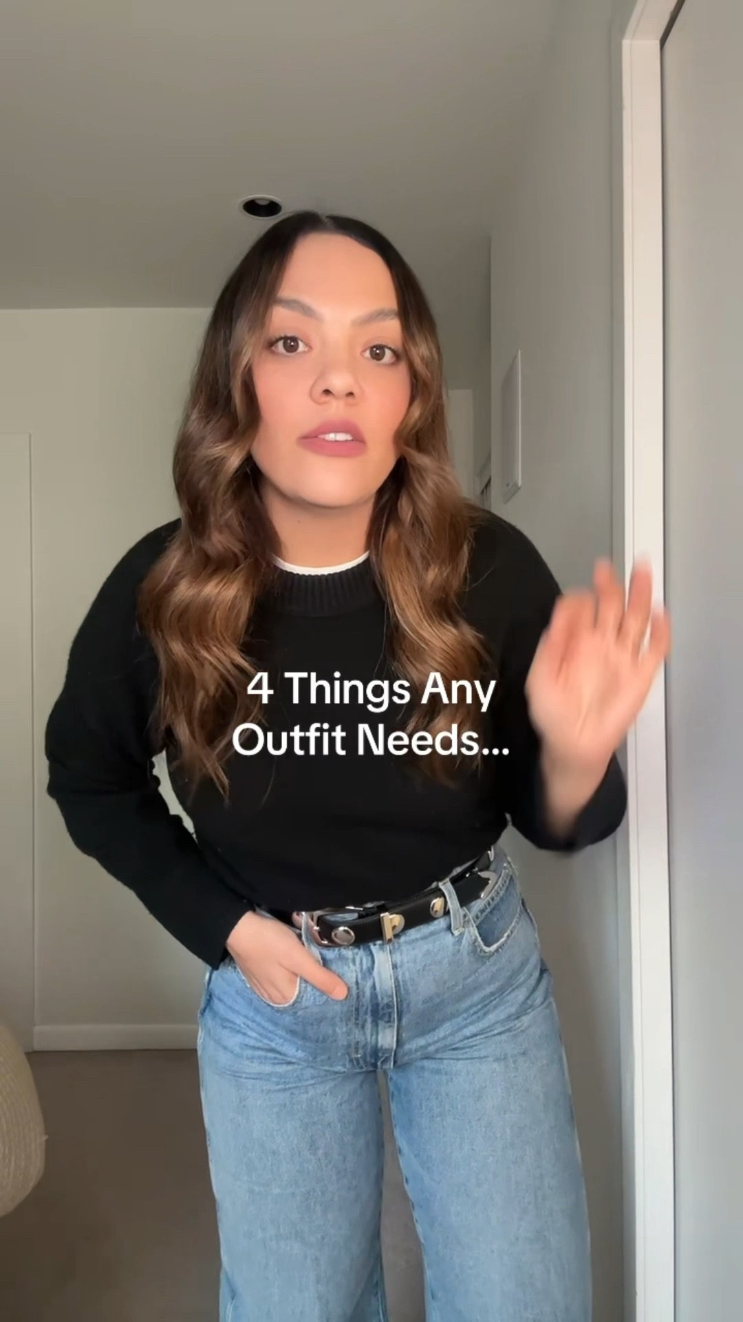 4 easy things to add to your winter outfits!

Outfit 1:
-Abercrombie black crewneck sweater, I have a medium. 
-Quince black studded belt, I have a medium. 
-Amo denim medium was wide leg jeans, I have a size 29. 
-Poppy Barley black boots. 
-Black long coat, similar linked. 
-Tory Burch animal print chain strap bag. 
-Celine Triomphe sunglasses. 

Outfit 2:
-Black wide leg pants, similar linked. 
-Oak +Fort brown suede look trench, I have a size M/L. 
-Taupe sweater, similar linked. 
-Zara pointed flats. 
-Anine Bing brown baseball cap. 
-Ganni leopard print tote bag. 



#LTKstyletip #LTKwinter #LTKcanada