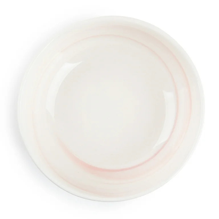 Thyme & Table Dinnerware Pink Marble Stoneware, 12 Piece Set | Walmart (US)