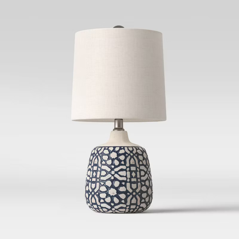 Assembled Ceramic Table Lamp Blue - Threshold™ | Target