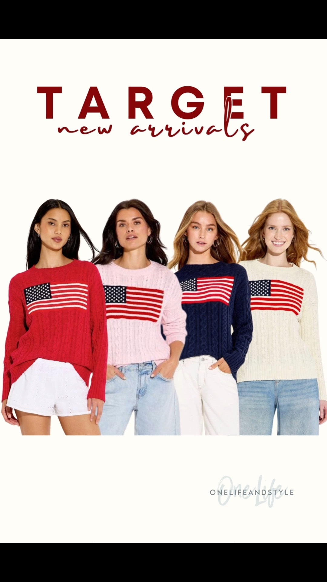 Just dropped - Flag Sweaters!! Target new arrival. Memorial Day. 4th of July  

#LTKSeasonal
