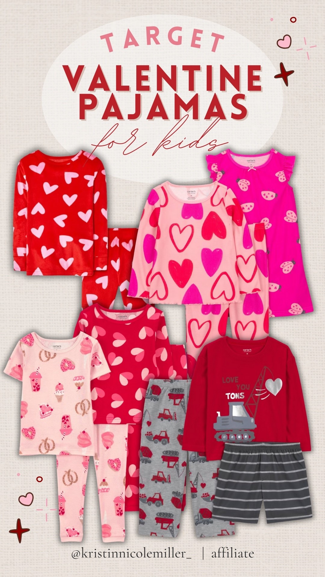 Valentine’s Day pajamas for kids at Target! 

Affordable trending pajama sets matching kids family pink red boys girls 

#LTKmomlife #LTKKids #LTKFindsUnder50