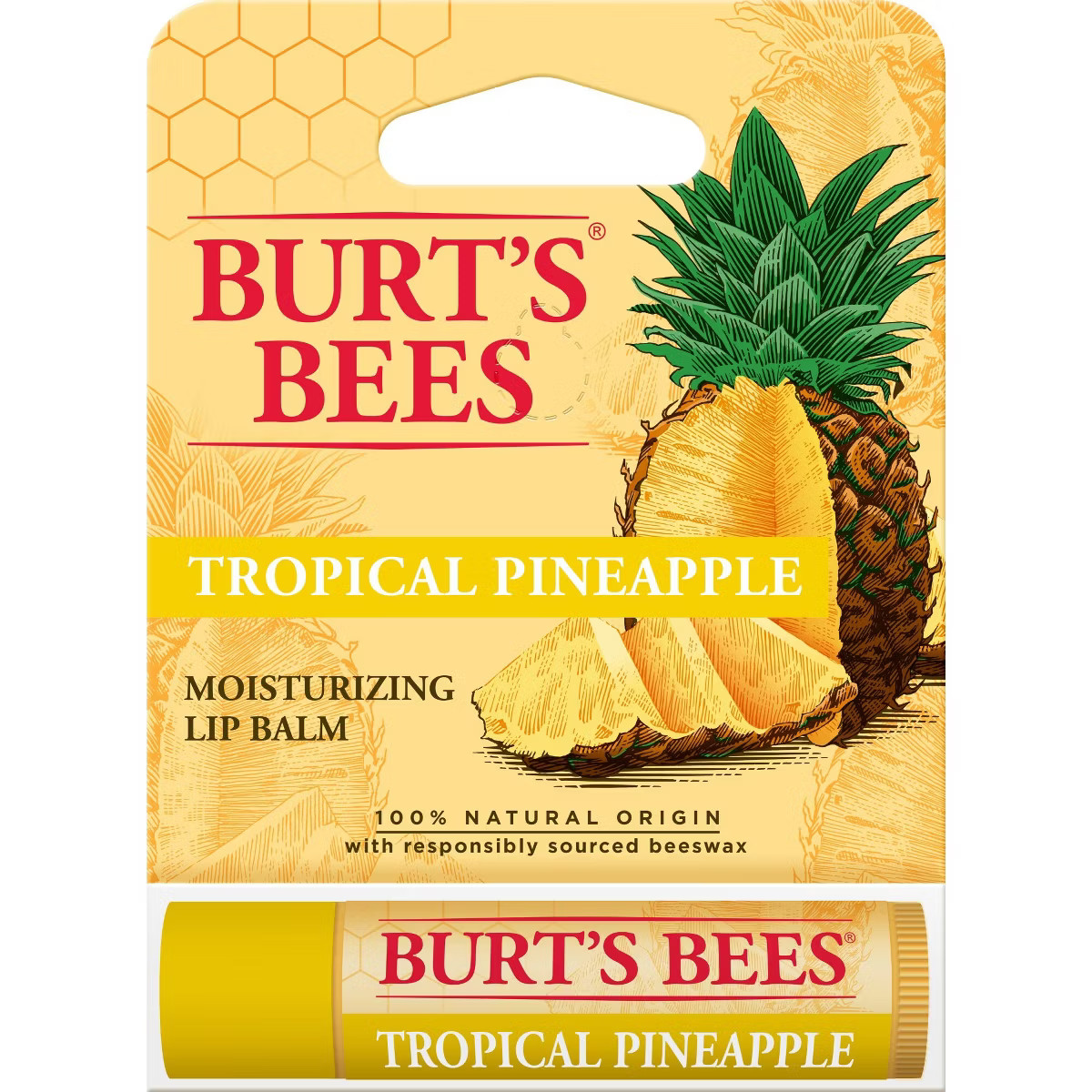 Burt's Bees Lip Balm - Pineapple - 0.15oz | Target